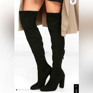 Size 8 Steve Madden - Emotions over-the-knee-boots